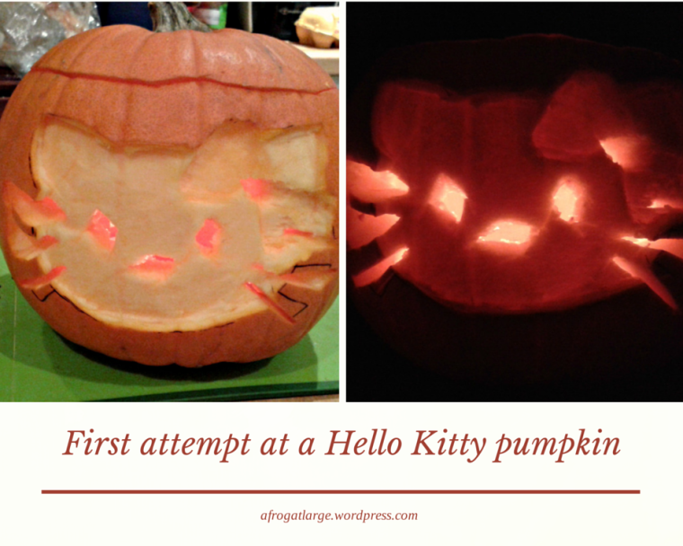 hello kitty pumpkin 2014